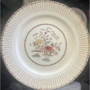 VTG Lakeside Gardens Dinner Plate Dynasty China crazing for display or crafting